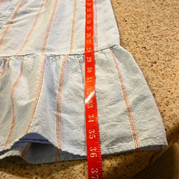 Old Navy Waist Defined Striped Shirt Dress 3/4 Sleeve Women size M - Picture 15 of 15